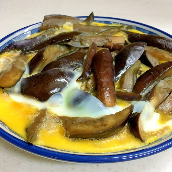 おばあちゃんのナスの玉子とじ